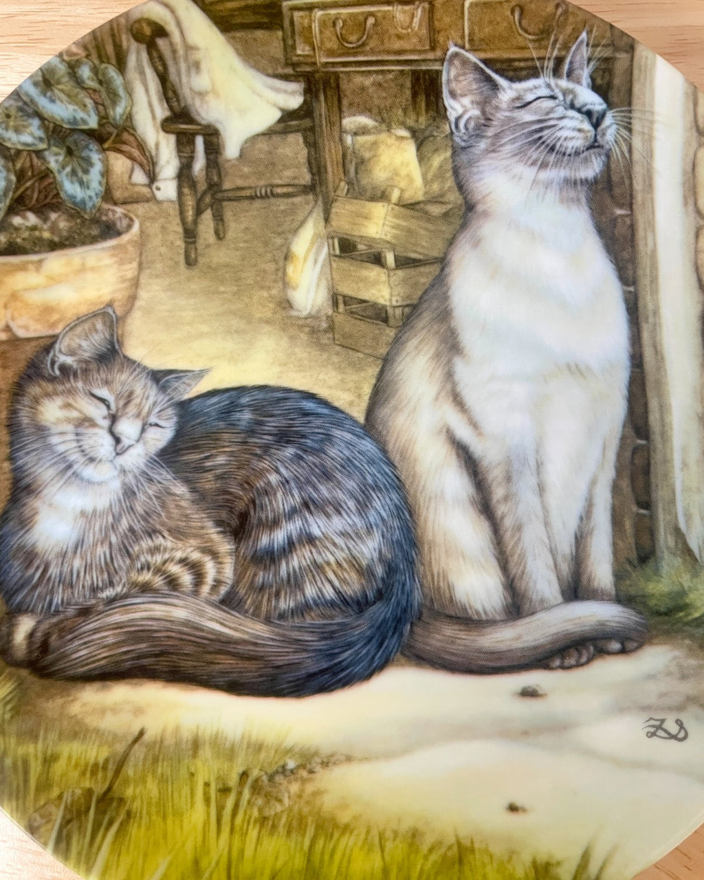 Cat Decorative Plate - 'Sunshine'