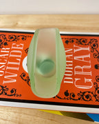 Art Deco Miniature Frosted Green Glass Bowl