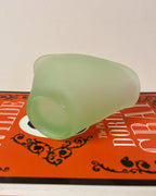 Art Deco Miniature Frosted Green Glass Bowl